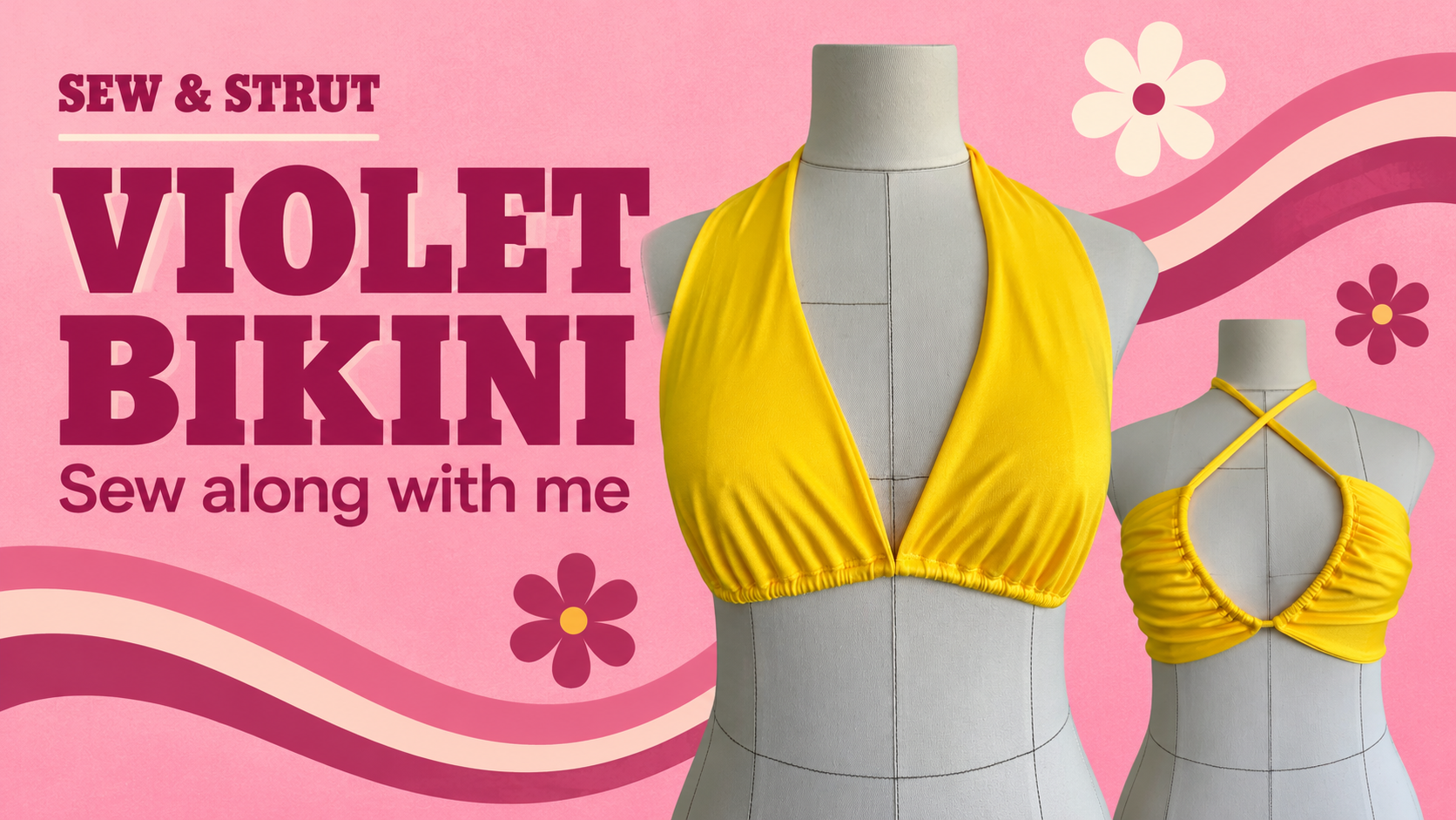 Violet Bikini Top Tutorial: Sew Your Own Halter Bandeau